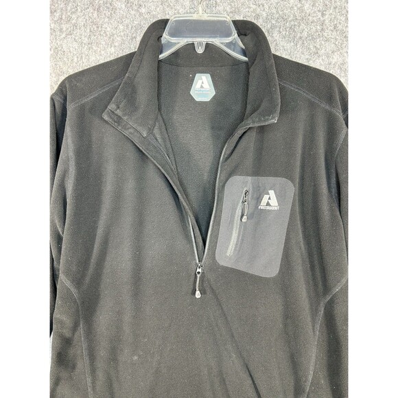 Eddie Bauer First Ascent Fleece Shirt Men's XLT Black Pullover 1/2 Zip Outdoor - Picture 4 of 12